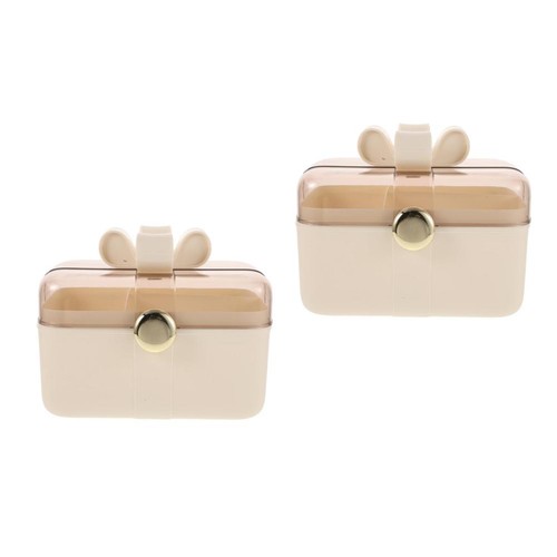 Beige plastic hair accessory - plastic,