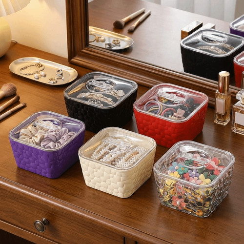 Desktop storage box dust - storage, dust-proof